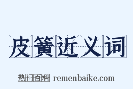 皮簧近义词是什么意思的图片